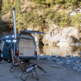 日産キャラバンを改造したサウナカー