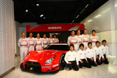 2008年の参戦発表時のGT-R