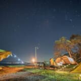 夜のキャンプ場