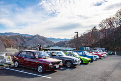 道の駅みなのの駐車場