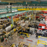 消防車が生み出されるモリタ三田工場