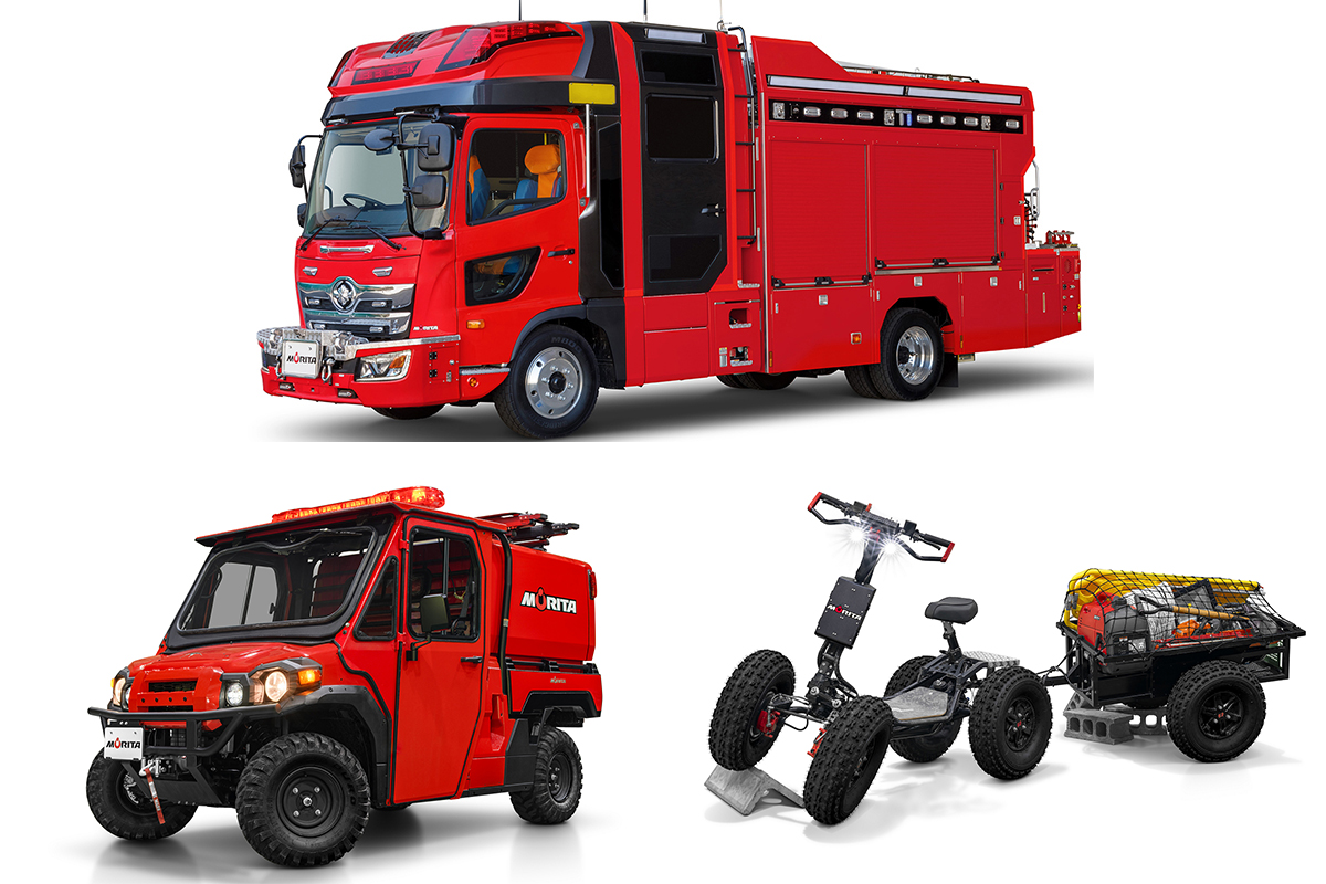 モリタのインテリジェントアタッカー、レッドレディバグ、イーゼットライダー