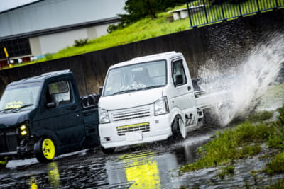 車高短キャリィのドリフト走行