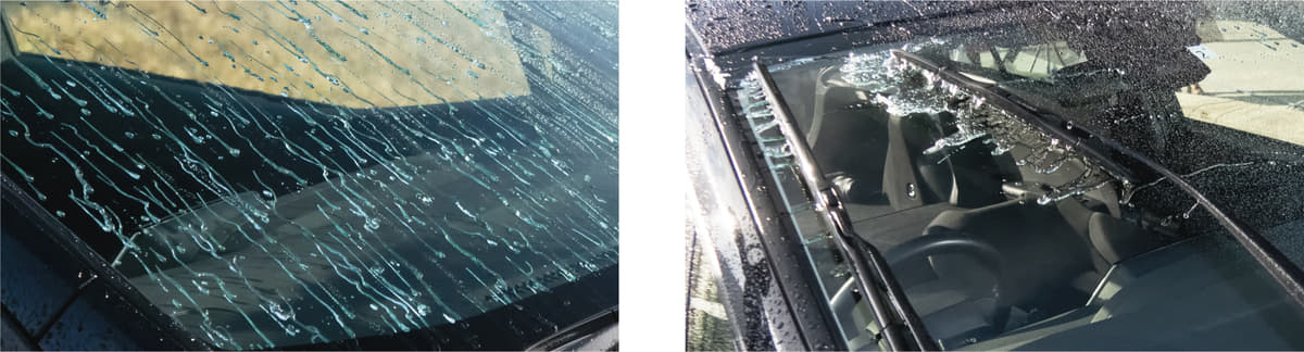 ぬりぬりガラコDXの撥水効果