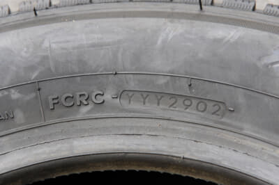 タイヤの製造年週のイメージ