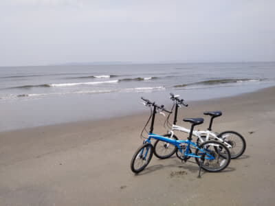 折りたたみ自転車でのサイクリング