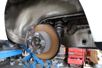 964型ポルシェ911のブレーキ周り