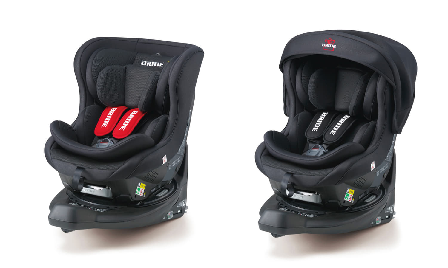 BRIDE Konforte ISOFIX black ver.キャノピー有り・無し