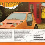 1970年デビュー時の「ボンド・バグ」カタログ