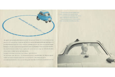 1950年代後半のBMWイセッタカタログ（ドイツ語）