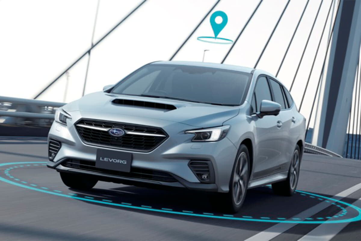 新型レヴォーグのアイサイトXの作動イメージ