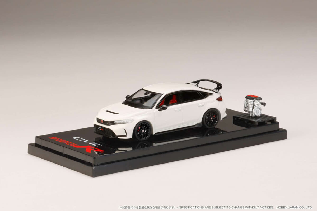 【値下げ】ホンダ　シビックタイプR　カラーサンプル　ディスプレイモデル ホンダ新型「シビック タイプR」の1/64スケールモデルカーが登場
