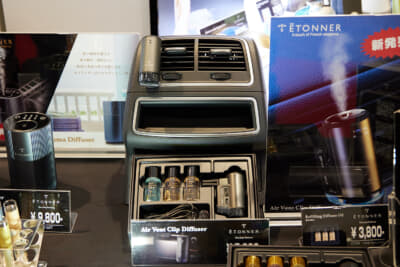 エアーベントクリップディフューザーの装着画像