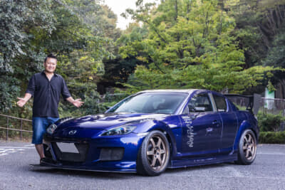 2004年式RX-8マツダスピードバージョンと、オーナーの“エイトリアン”さん