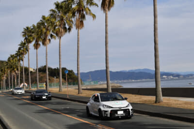 「ラリー三河湾」の名の通り、蒲郡市内には海を眺めながら走ることができるルートが豊富