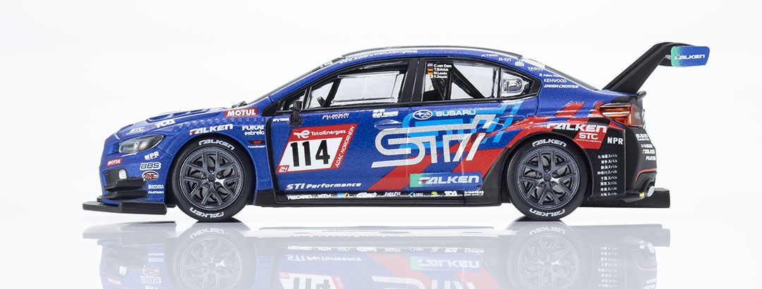 1／64サイズで4950円！ デカールの再現度を見たら納得のスバル「WRX STI NBR CHALLENGE 2022」は京商渾身の作でした