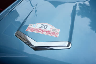 ボンネットには世界同時開催DGDのゼッケン