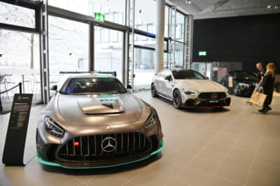 ワールドプレミアとなったばかりのメルセデスAMG GT2 Pro