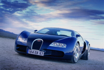 1999年の東京モーターショーで発表されたコンセプトカー、ミッドシップのEB18/4ヴェイロン