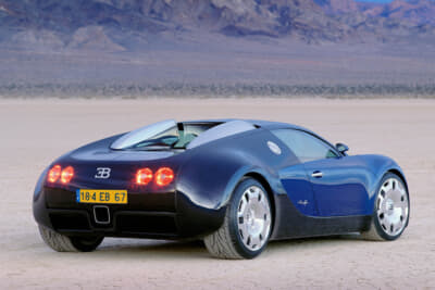 1999年の東京モーターショーで発表されたコンセプトカー、ミッドシップのEB18/4ヴェイロン