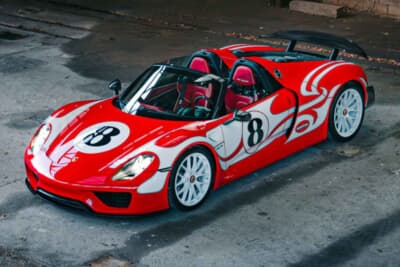 流札となったポルシェ「918スパイダー」（C）Courtesy of RM Sotheby's