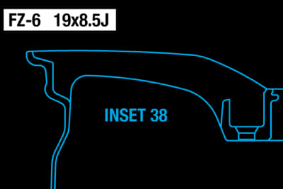 19×8.5Jのスポーク断面