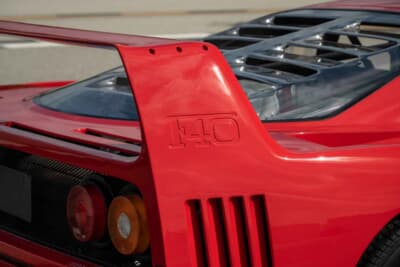 336万ドル（邦貨換算約5億400万円）で落札されたフェラーリ「F40」（C）Courtesy of RM Sotheby's