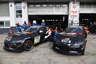 ニュルに持ち込まれた2台のGRスープラGT4 EVO