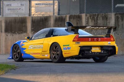 36万8000ドル（邦貨換算約5480万円）で落札されたホンダ「NSX-R GT by Spoon」（C）Bonhams