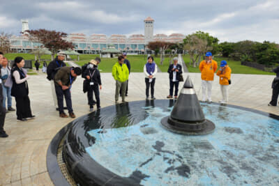 2日目は平和祈念公園で公式ガイド付きツアーに参加