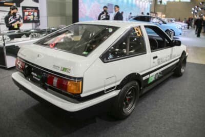 AE86 BEV Concept：BEVの特徴である高い駆動力やマニュアルトランスミッションの採用により、従来以上に走りの楽しさを実現