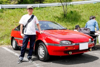 オーナーの“にーつま”さんと1990年式の日産 NXクーペ