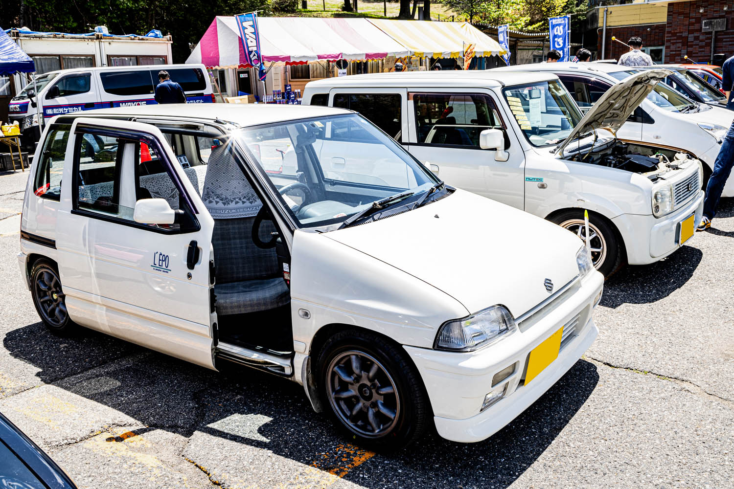 スズキ「アルト」が200台以上集結！ 希少なスライドドア仕様や「ハッスル」の姿もあった「あると祭2024」とは | AUTO MESSE  WEB（オートメッセウェブ） 〜クルマを文化する 〜