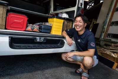 トヨタ ハイエースと、オーナーのトシさん