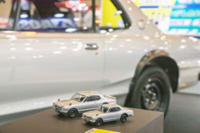 会場には1/32スケール、1/24スケール、1/1スケール（実車）でプロポーションをチェックすることができた