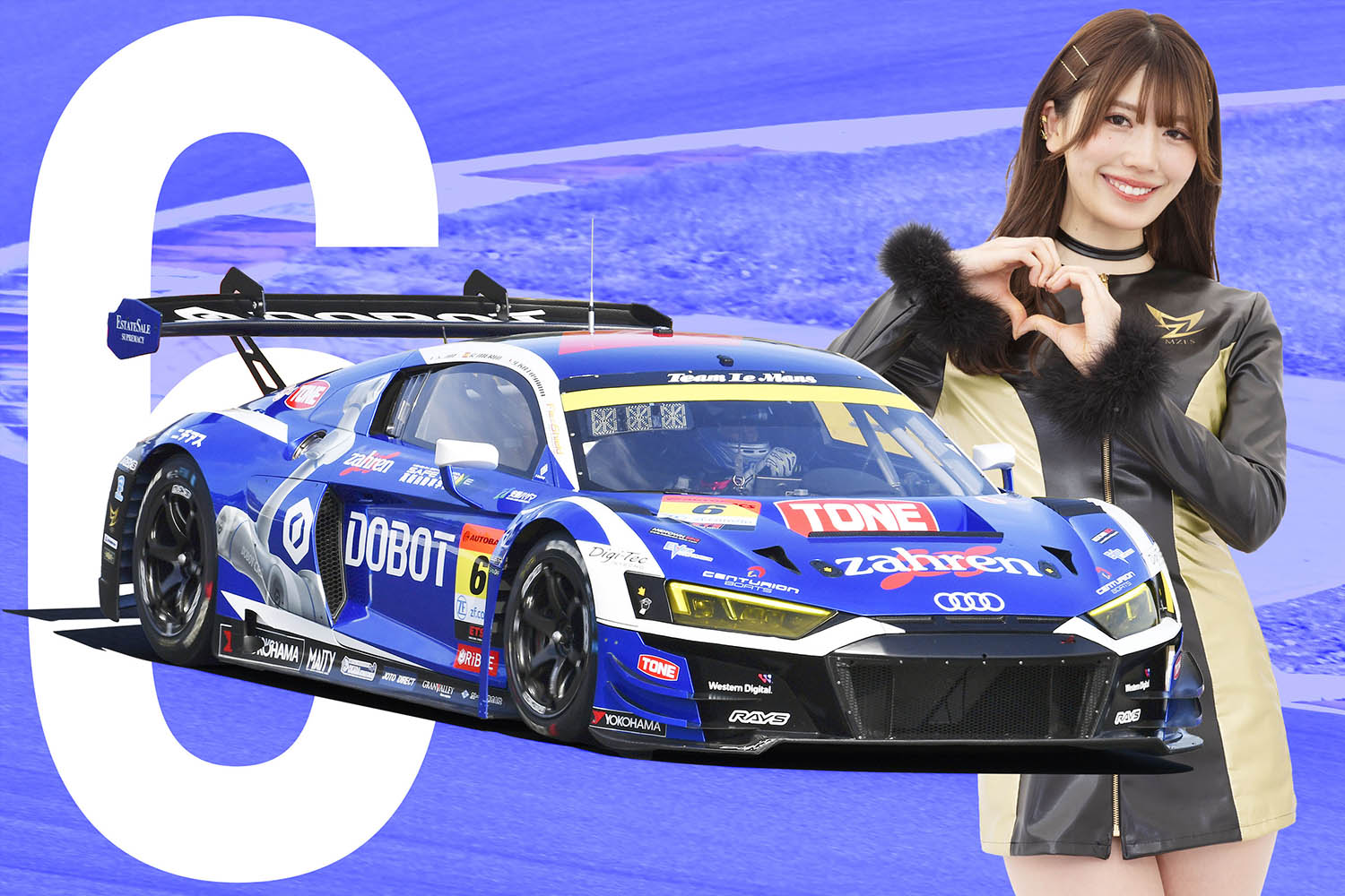 スパーク 1/43 DOBOT アウディ R8 LMS チーム ルマン 2023