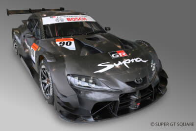 SUPER GT車両展示は、GT500 ＃90「GT Supra GT500」だ