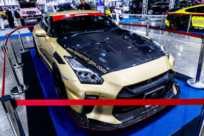 招待で展示されていた、トップシークレットのR35 GT-R