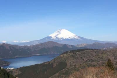 大観山から富士山と芦ノ湖を望む絶景