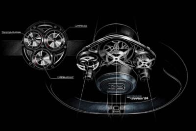 ブガッティ トゥールビヨン：ブガッティのデザインチームによるデザイン画