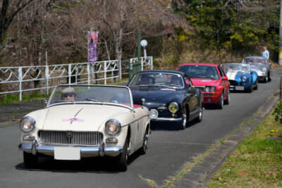 1963年製MG ミジェット。シングルナンバーと呼ばれる古い1桁のナンバーを維持している個体だ