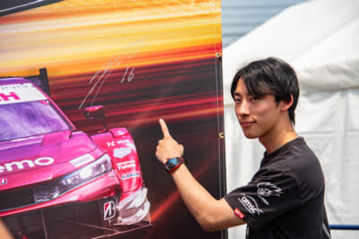 GT500に参戦中のARTAの佐藤 蓮選手