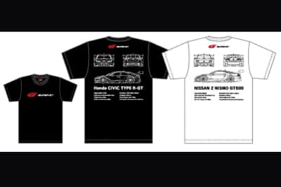 2024 GT500マシン Tシャツ （TOYOTA／Honda／NISSAN）価格は各3500円（消費税込）