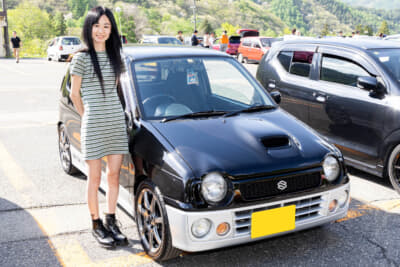 1997年式スズキ アルトワークスRS-Zとオーナーの“Miwa”さん