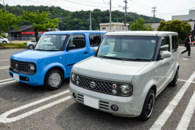 日産 2代目 キューブ：「いま乗っているのは2006年の中期型ですが、その前は後期型、さらに前は前期型に乗っていました」