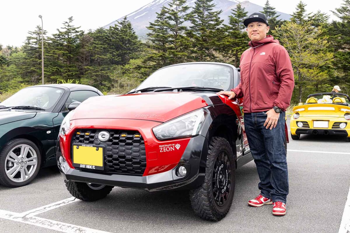 2019年式ダイハツ コペン エクスプレイとオーナーの大塚智也さん