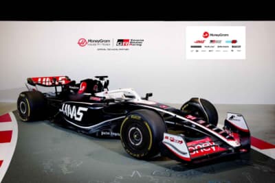 2024年10月18日に開催されるF1アメリカGPから、MoneyGram Haas F1 Teamが参戦マシンに採用する新たなカラーリングも現場で公開された