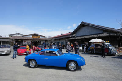 埼玉県秩父郡皆野町で行われた「ミナノはミラノ 勝手にイタリア祭」で展示された1960年製ランチア アッピア ザガートGTE