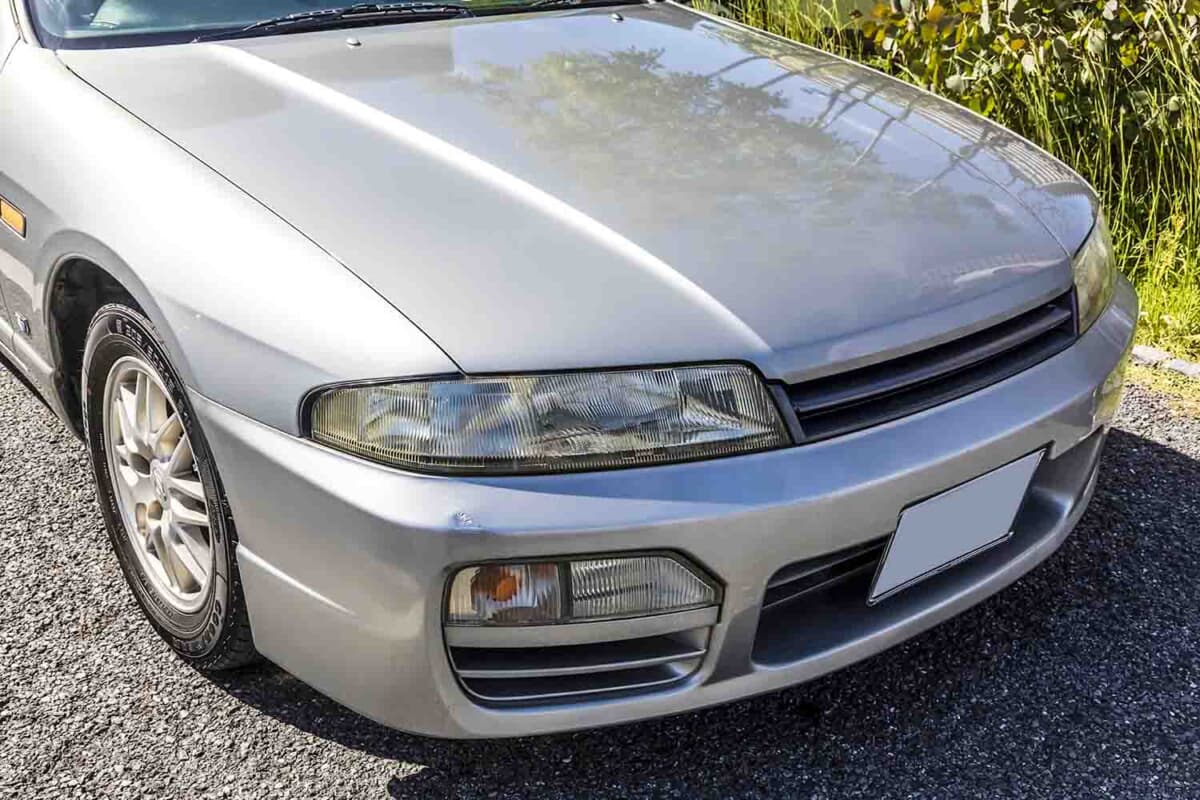 日産 R33型 スカイライン：イベントに参加していた沖田さんの父親が新車で購入した車両で、厳密には今でも父親の名義のまま