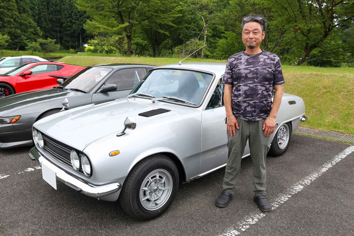 1973年式のいすゞ ベレット 1800GTとオーナーの“カッちゃん”さん